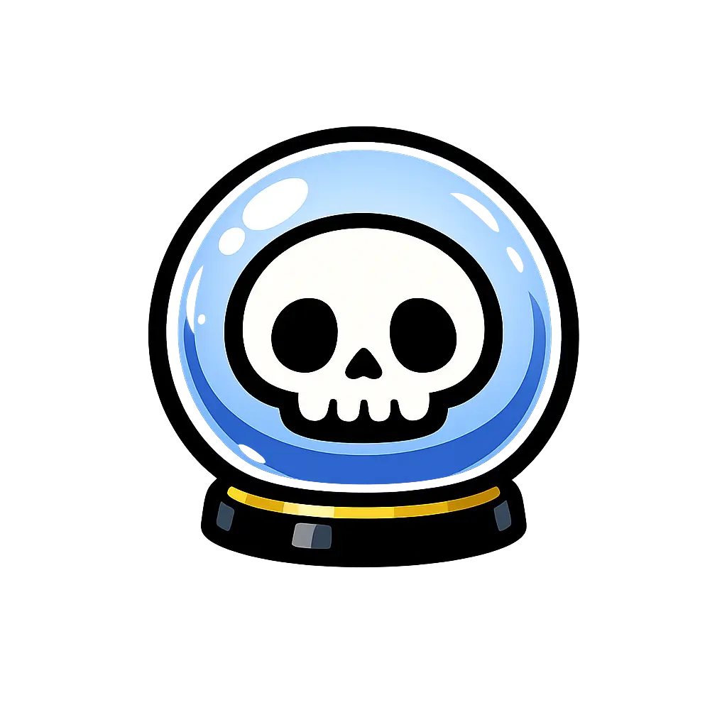 ドクロ玉のイラスト